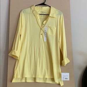Croft & Barrow NWT yellow blouse, size XL